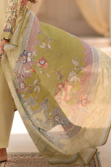 UAE-3 Piece Printed Lawn Suit with Printed Lawn Dupatta