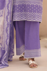 UAE-3 Piece Printed Lawn Suit
