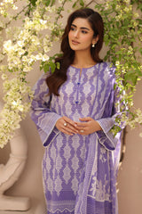 UAE-3 Piece Printed Lawn Suit