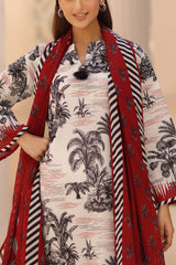 UAE-3 Piece Printed Lawn Suit