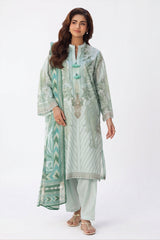 UAE-3 Piece Printed Lawn Suit