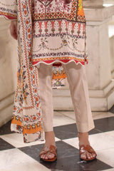 UAE-3 Piece Printed Lawn Suit with Printed Lawn Dupatta