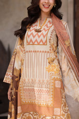 UAE-3 Piece Printed Lawn Suit with Printed Lawn Dupatta
