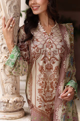 UAE-3 Piece Printed Lawn Suit with Printed Lawn Dupatta