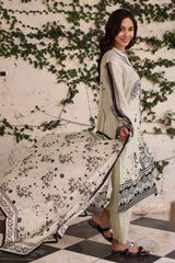 UAE-3 Piece Printed Lawn Suit with Printed Lawn Dupatta