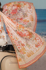 UAE-3 Piece Printed Lawn Suit with Printed Lawn Dupatta