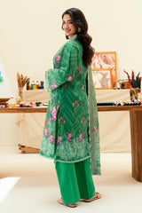 UAE-3 Piece Printed Lawn Suit SD-52166