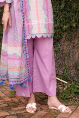 UAE-3 Piece Printed Lawn Suit with Printed Lawn Dupatta
