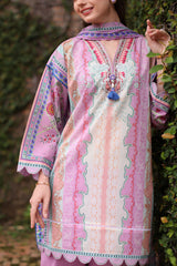 UAE-3 Piece Printed Lawn Suit with Printed Lawn Dupatta