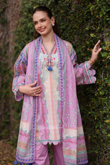 UAE-3 Piece Printed Lawn Suit with Printed Lawn Dupatta