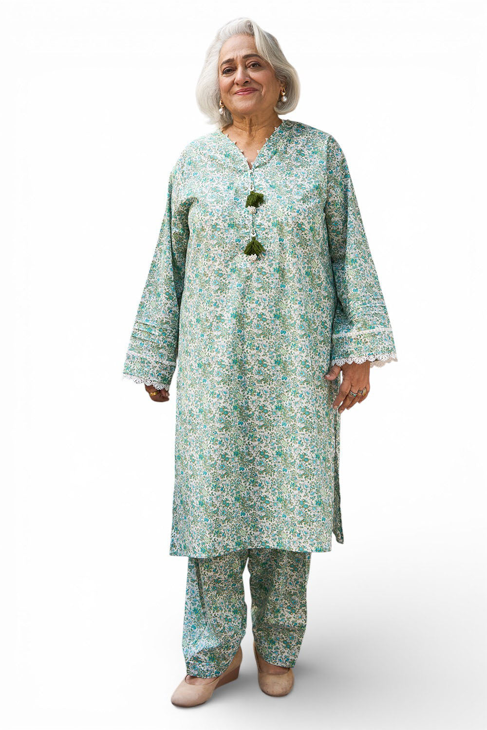 UAE-1 Piece Printed Lawn Shirt SL-52056