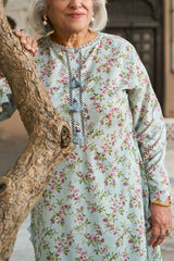 UAE-1 Piece Printed Lawn Shirt SL-62008