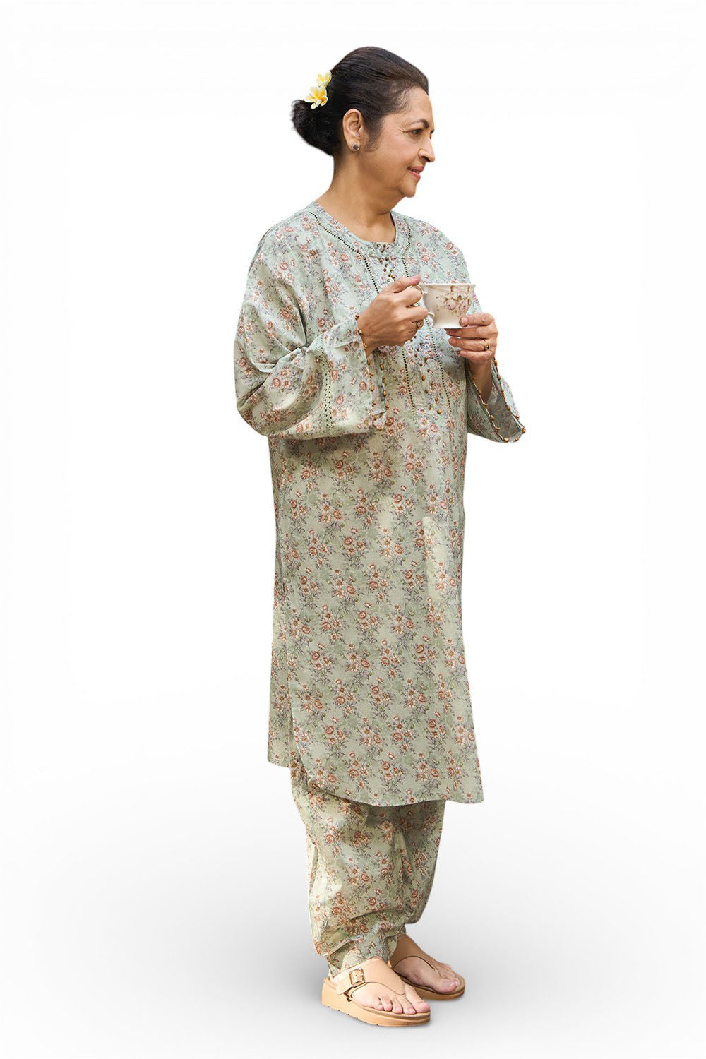 UAE-1 Piece Printed Lawn Shirt SL-62027
