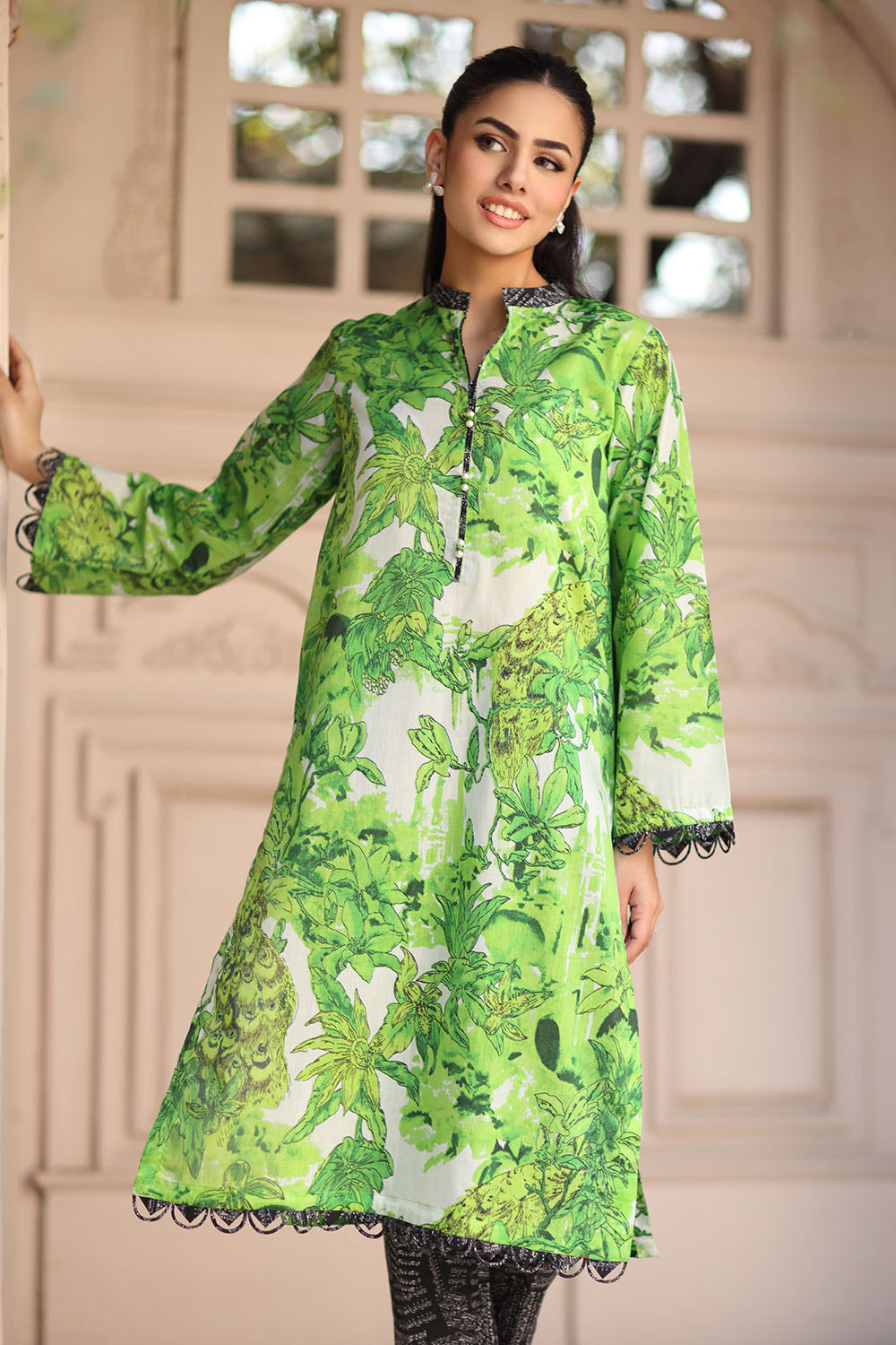 UAE-2 Piece Printed Lawn Suit