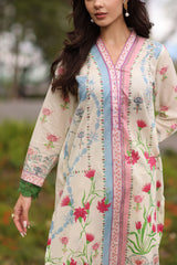UAE-2 Piece Printed Lawn Suit with Printed Trouser