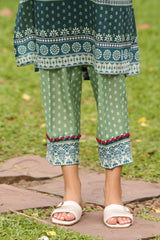 UAE-2 Piece Printed Lawn Suit with Printed Trouser