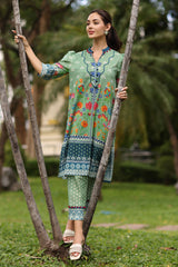 UAE-2 Piece Printed Lawn Suit with Printed Trouser