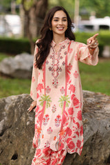 UAE-2 Piece Printed Lawn Suit with Printed Trouser