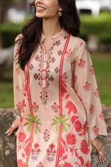 UAE-2 Piece Printed Lawn Suit with Printed Trouser
