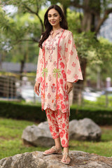 UAE-2 Piece Printed Lawn Suit with Printed Trouser