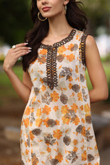 UAE-2 Piece Printed Lawn Suit with Printed Trouser