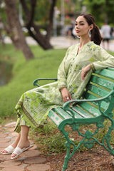 UAE-2 Piece Printed Lawn Suit with Printed Trouser