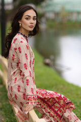 UAE-2 Piece Printed Lawn Suit with Printed Trouser