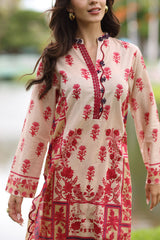 UAE-2 Piece Printed Lawn Suit with Printed Trouser