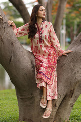 UAE-2 Piece Printed Lawn Suit with Printed Trouser