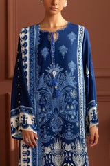 UAE-3 Piece Printed Linen Suit