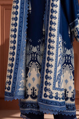 UAE-3 Piece Printed Linen Suit