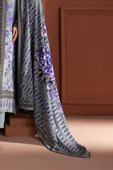 UAE-3 Piece Printed Linen Suit