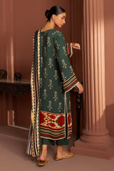 UAE-3 Piece Printed Linen Suit