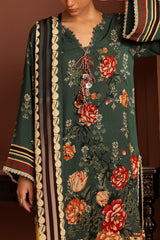 UAE-3 Piece Printed Linen Suit