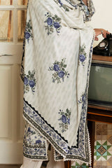 UAE-3 Piece Printed Linen Suit