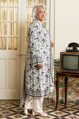 UAE-3 Piece Printed Linen Suit