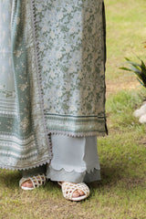 UAE-3 Piece Printed Linen Suit