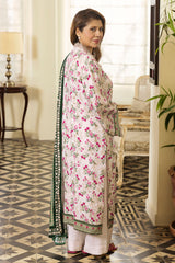 UAE-3 Piece Printed Linen Suit