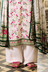 UAE-3 Piece Printed Linen Suit