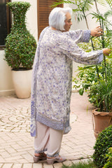 UAE-3 Piece Printed Linen Suit