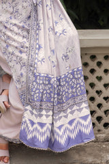 UAE-3 Piece Printed Linen Suit
