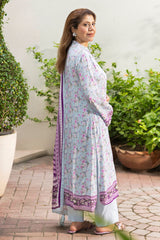 UAE-3 Piece Printed Linen Suit
