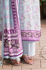 UAE-3 Piece Printed Linen Suit