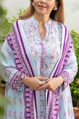 UAE-3 Piece Printed Linen Suit