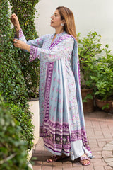 UAE-3 Piece Printed Linen Suit