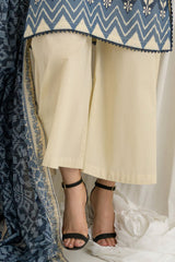 UAE-3 Piece Printed Mehsuri Stripe Lawn Suit with Printed Mehsuri Stripe Lawn Dupatta and Dyed Trouser GS-62006