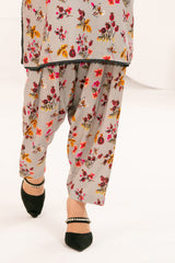 UAE-2 Piece Printed Slub Viscose Suit WNST-52006