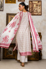 UAE-3 Piece Schiffli Embroidered Lawn Suit with Silk Dupatta S-62011