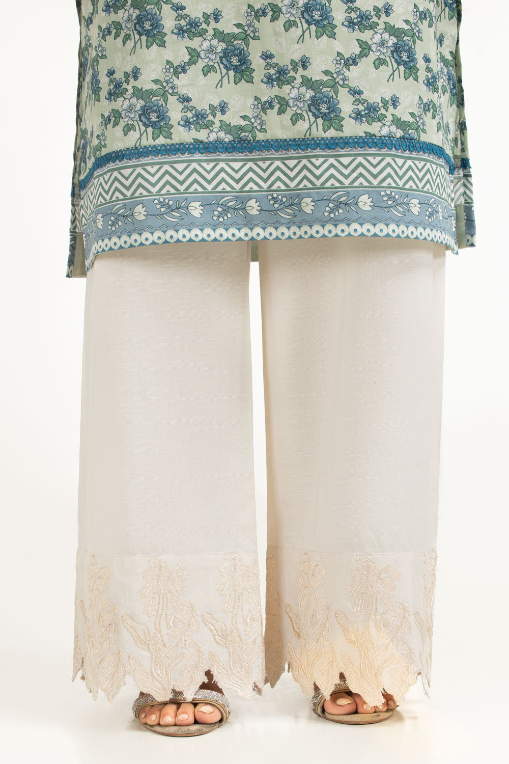 UAE-Rawsilk Embroidered Trouser IUSTTR-1465