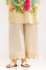 UAE-Rawsilk Embroidered Trouser